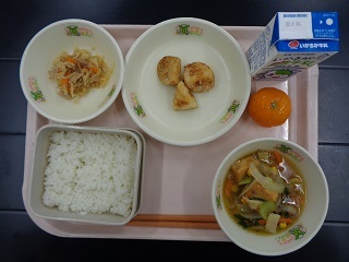 9月16日の学校給食（小学校A献立）の写真