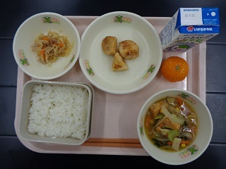 9月16日の学校給食（小学校A献立）の写真