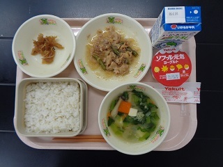 9月21日の学校給食（小学校A献立）の写真