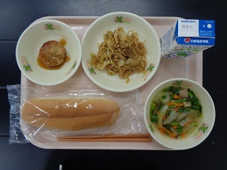 10月11日の学校給食（小学校A献立）の写真