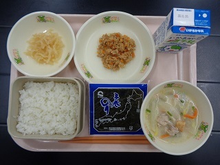 10月12日の学校給食（小学校A献立）の写真