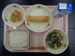 10月14日の学校給食（小学校A献立）の写真