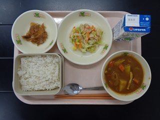 10月19日の学校給食（小学校A献立）の写真