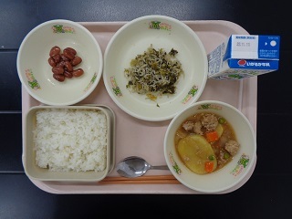 11月9日の学校給食（小学校A献立）の写真