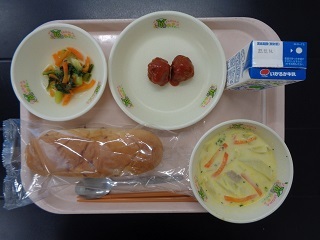 12月6日の学校給食（小学校A献立）の写真