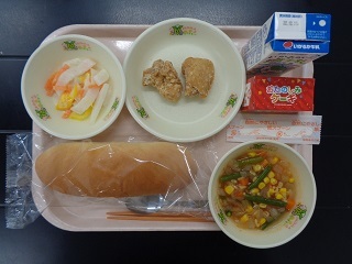 12月15日の学校給食（小学校A献立）の写真