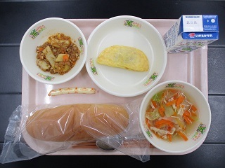 12月20日の学校給食（小学校A献立）の写真