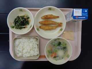 1月16日の学校給食（小学校A献立）の写真