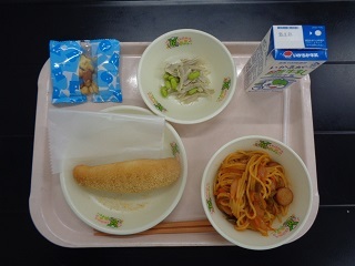 2月14日の学校給食（小学校A献立）の写真