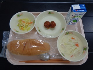 2月21日の学校給食（小学校A献立）の写真