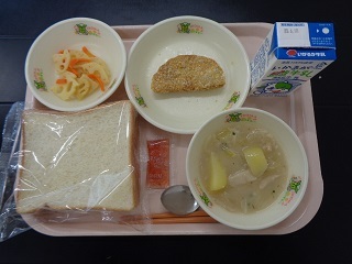 3月9日の学校給食（小学校A献立）の写真