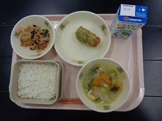 3月22日の学校給食（小学校A献立）の写真