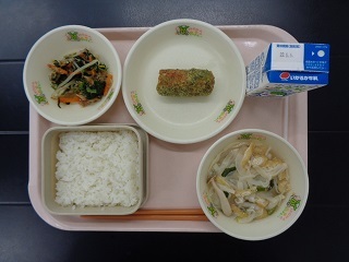 4月27日の学校給食（小学校B献立）の写真