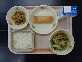 6月1日の学校給食（小学校B献立）の写真