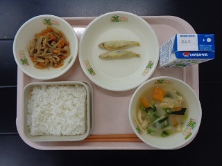 6月3日の学校給食（小学校B献立）の写真