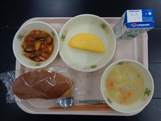 6月14日の学校給食(小学校B献立)の写真