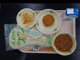 7月7日の学校給食(小学校B献立)の写真