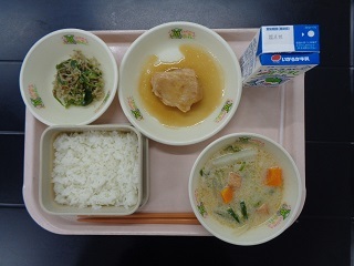 9月12日の学校給食（小学校B献立）の写真