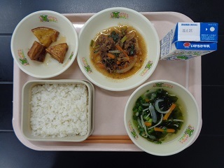 9月21日の学校給食（小学校B献立）の写真