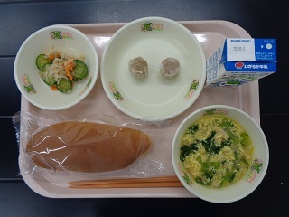 9月27日の学校給食（小学校B献立）の写真