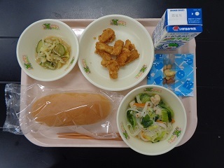 10月6日の学校給食（小学校B献立）の写真