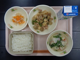 10月7日の学校給食(小学校B献立)の写真