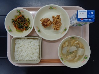 10月21日の学校給食（小学校B献立）の写真