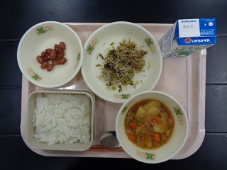 11月4日の学校給食（小学校B献立）の写真