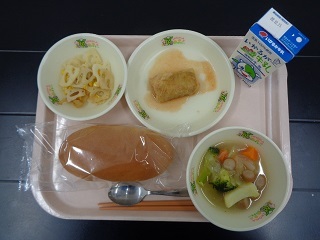 12月13日の学校給食（小学校B献立）の写真