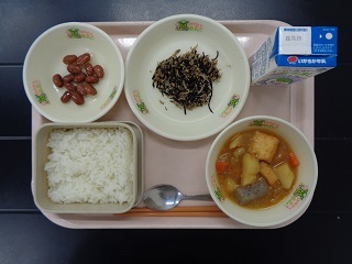 12月21日の学校給食（小学校B献立）の写真