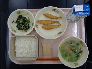 1月18日の学校給食(小学校B献立)の写真
