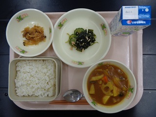 1月27日の学校給食(小学校B献立)の写真