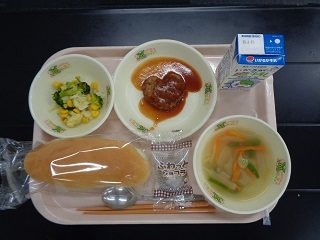 2月14日の学校給食(小学校B献立)の写真