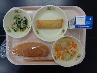 2月16日の学校給食（小学校B献立）の写真