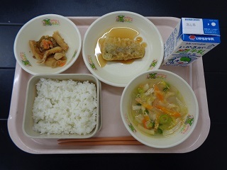 3月13日の学校給食（小学校B献立）の写真