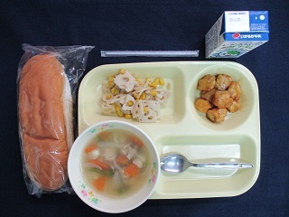 4月14日の学校給食(中学校献立)