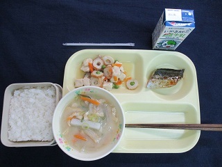 4月20日の学校給食(中学校献立)