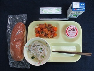 4月21日の学校給食(中学校献立)