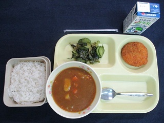 4月22日の学校給食(中学校献立)