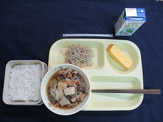4月27日の学校給食(中学校献立)