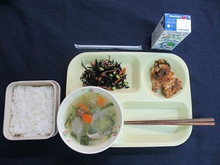 5月9日の学校給食(中学校献立)