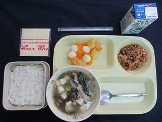5月13日の学校給食(中学校献立)