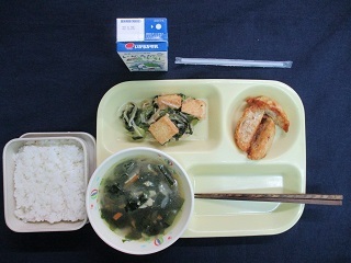 5月16日の学校給食(中学校献立)