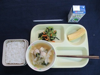 6月1日の学校給食（中学校献立）