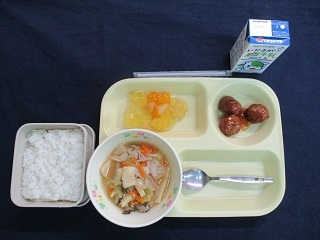 6月3日の学校給食(中学校献立)