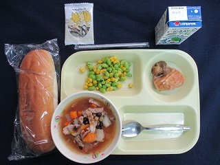 6月9日の学校給食(中学校献立)