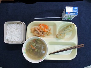 6月10日の学校給食(中学校献立)