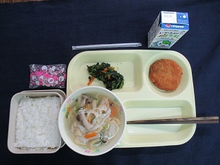 6月15日の学校給食（中学校献立）