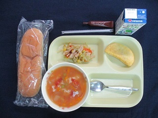 7月7日の学校給食(中学校献立)