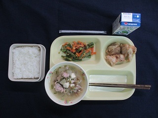 7月8日の学校給食(中学校献立)